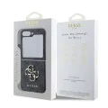 Калъф за Samsung Galaxy Z Flip6 - Guess Leather 4G Metal Logo (GUHCZZF64GMGGR) - Черен