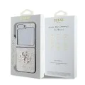 Калъф за Samsung Galaxy Z Flip6 - Guess Leather 4G Metal Logo (GUHCZZF64GMGPI) - Розов