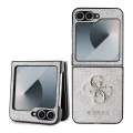 Калъф за Samsung Galaxy Z Flip6 - Guess Leather 4G Metal Logo (GUHCZZF64GMGPI) - Розов