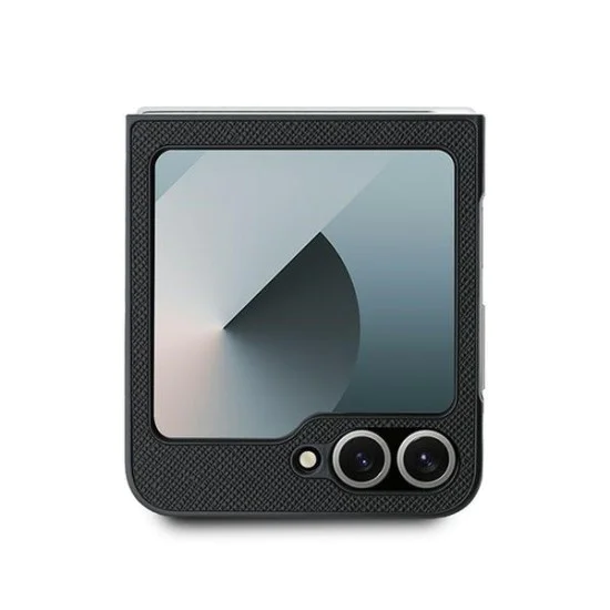 Калъф за Samsung Galaxy Z Flip6 - Karl Lagerfeld Saffiano (KLHCZZF6SAPKCNPK) - Karl&Choupette Metal Pin