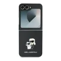 Калъф за Samsung Galaxy Z Flip6 - Karl Lagerfeld Saffiano (KLHCZZF6SAPKCNPK) - Karl&Choupette Metal Pin