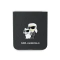 Калъф за Samsung Galaxy Z Flip6 - Karl Lagerfeld Saffiano (KLHCZZF6SAPKCNPK) - Karl&Choupette Metal Pin