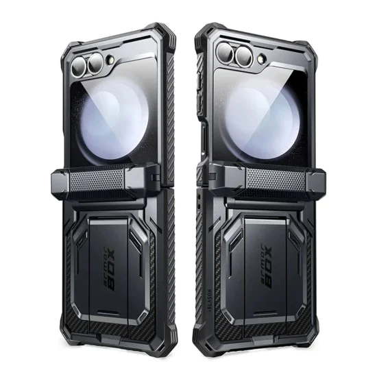Калъф за Samsung Galaxy Z Flip6 + Протектор - I-Blason Armorbox - Черен