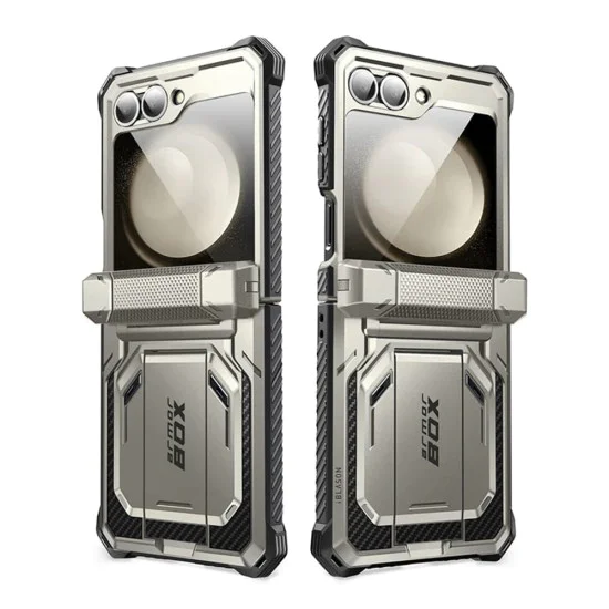 Калъф за Samsung Galaxy Z Flip6 + Протектор - I-Blason Armorbox - Titan Gray