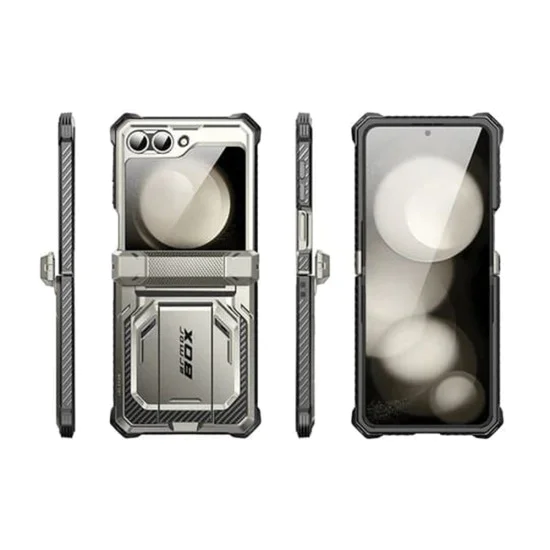 Калъф за Samsung Galaxy Z Flip6 + Протектор - I-Blason Armorbox - Titan Gray