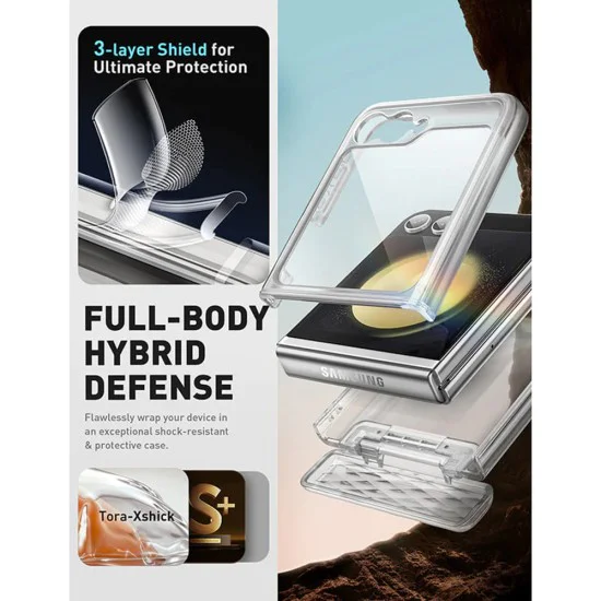 Калъф за Samsung Galaxy Z Flip6 - I-Blason Cosmo - Прозрачен