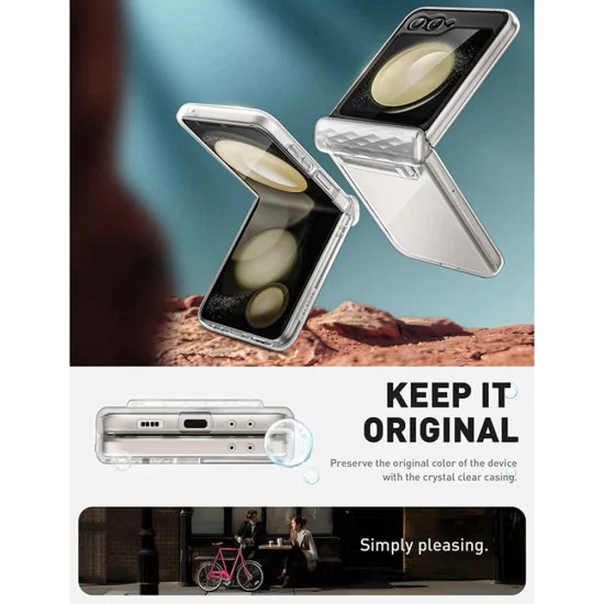 Калъф за Samsung Galaxy Z Flip6 - I-Blason Cosmo - Прозрачен