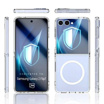 Калъф за Samsung Galaxy Z Flip7 - 3mk - Прозрачен Case - Прозрачен