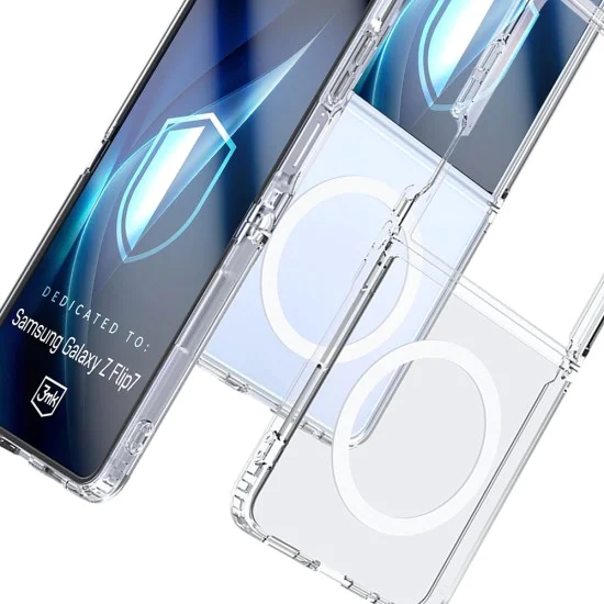Калъф за Samsung Galaxy Z Flip7 - 3mk - Прозрачен Case - Прозрачен