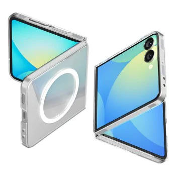 Калъф за Samsung Galaxy Z Flip7 - Air Skin MagSafe - Прозрачен / Бял