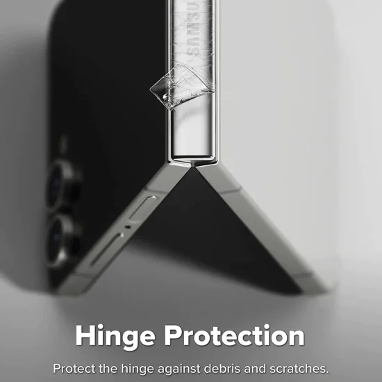 Калъф за Samsung Galaxy Z Flip7 - Camera Lens Frame Glass - Черен