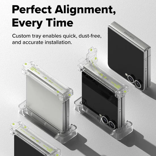 Калъф за Samsung Galaxy Z Flip7 - Camera Lens Frame Glass - Черен