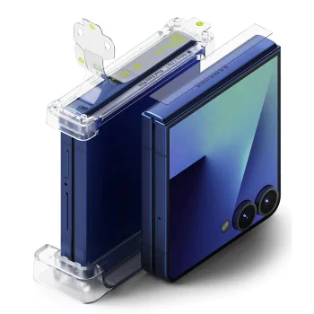 Калъф за Samsung Galaxy Z Flip7 - Camera Lens Frame Glass - Черен