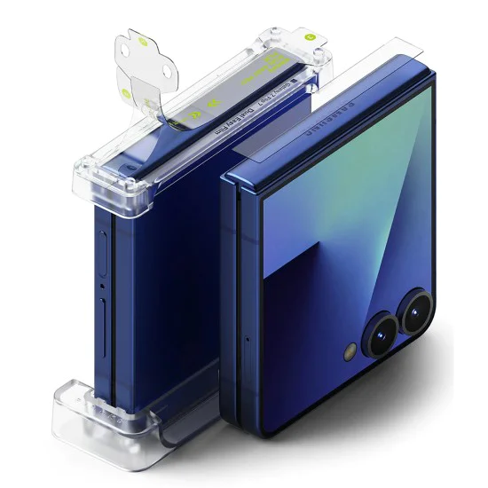 Калъф за Samsung Galaxy Z Flip7 - Camera Lens Frame Glass - Черен
