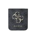 Калъф за Samsung Galaxy Z Flip7 – Guess (GUHCZF74GMGPI) Leather 4G Metal Logo – Розов