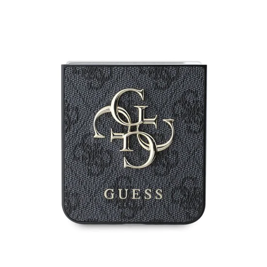 Калъф за Samsung Galaxy Z Flip7 – Guess (GUHCZF74GMGPI) Leather 4G Metal Logo – Розов