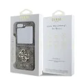 Калъф за Samsung Galaxy Z Flip7 – Guess (GUHCZF74GMGPI) Leather 4G Metal Logo – Розов