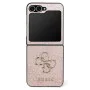 Калъф за Samsung Galaxy Z Flip7 – Guess (GUHCZF74GMGPI) Leather 4G Metal Logo – Розов