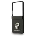 Калъф за Samsung Galaxy Z Flip7 – Karl Lagerfeld (KLHCZF7SAPKCNPK) Saffiano Karl&Choupette Pin – Черен