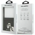 Калъф за Samsung Galaxy Z Flip7 – Karl Lagerfeld (KLHCZF7SAPKCNPK) Saffiano Karl&Choupette Pin – Черен