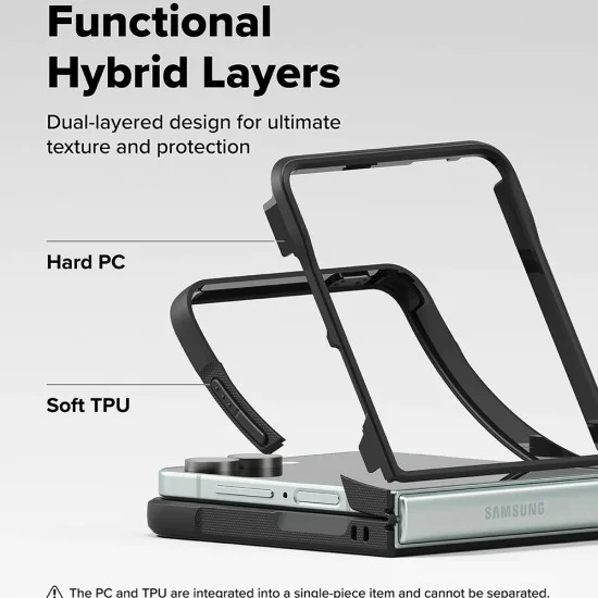 Калъф за Samsung Galaxy Z Flip7 - Оникс - Черен