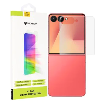Калъф за Samsung Galaxy Z Flip7 - Прозрачен Vision Glass [Front Screen] - Прозрачен