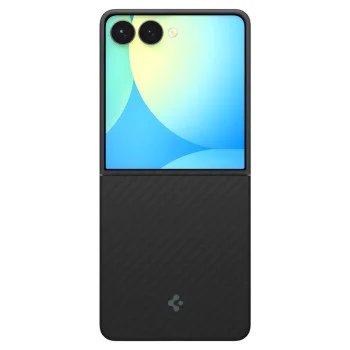 Калъф за Samsung Galaxy Z Flip7 - Spigen - Air Skin - Aramid Черен