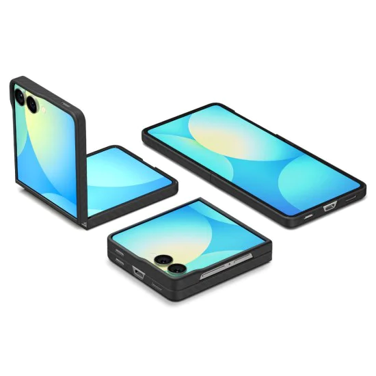 Калъф за Samsung Galaxy Z Flip7 - Spigen - Air Skin - Aramid Черен