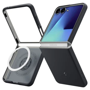 Калъф за Samsung Galaxy Z Flip7 - Spigen Caseology Nano Pop MagSafe - Black Sesame