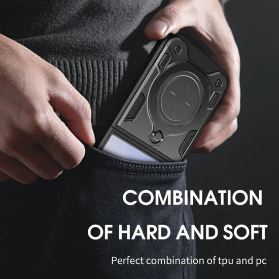 Калъф за Samsung Galaxy Z Flip7 - Techsuit - CamGuard Pro - Червен