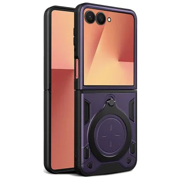 Калъф за Samsung Galaxy Z Flip7 - Techsuit - CamGuard Pro - Лилав