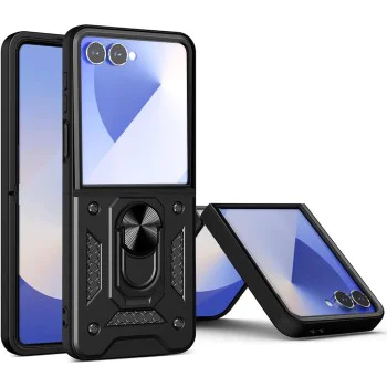 Калъф за Samsung Galaxy Z Flip7 - Techsuit - CamShield Series - Черен