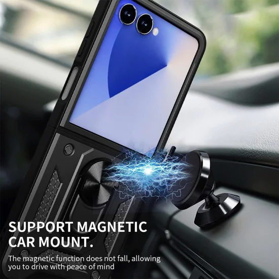 Калъф за Samsung Galaxy Z Flip7 - Techsuit - CamShield Series - Зелен