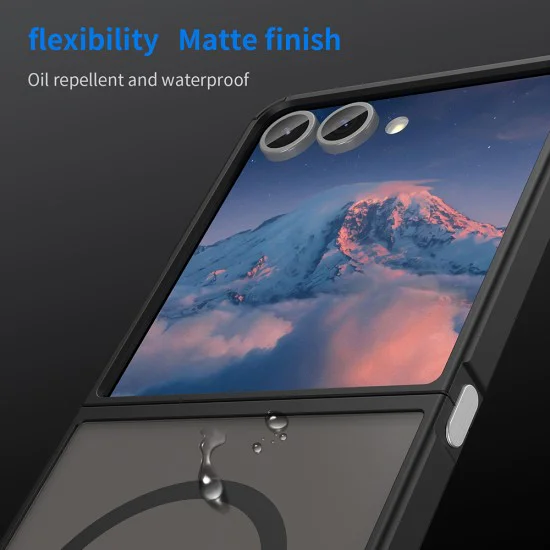 Калъф за Samsung Galaxy Z Flip7 - Techsuit - HaloFrost II MagSafe - Черен
