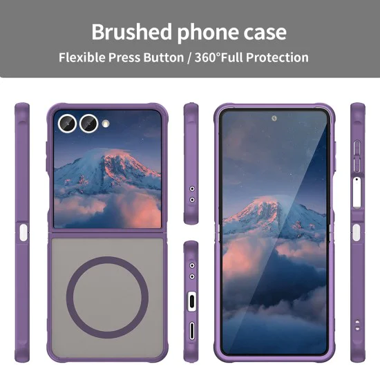 Калъф за Samsung Galaxy Z Flip7 - Techsuit - HaloFrost II MagSafe - Лилав