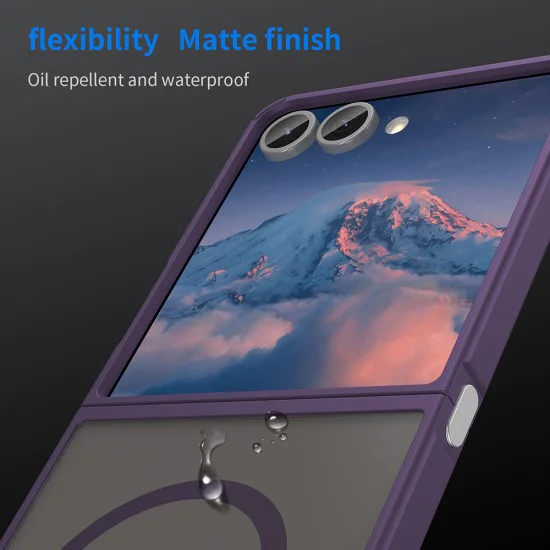 Калъф за Samsung Galaxy Z Flip7 - Techsuit - HaloFrost II MagSafe - Лилав