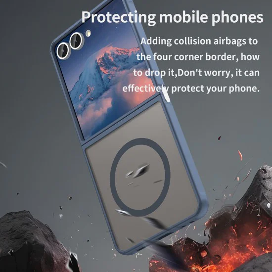 Калъф за Samsung Galaxy Z Flip7 - Techsuit - HaloFrost II MagSafe - Син