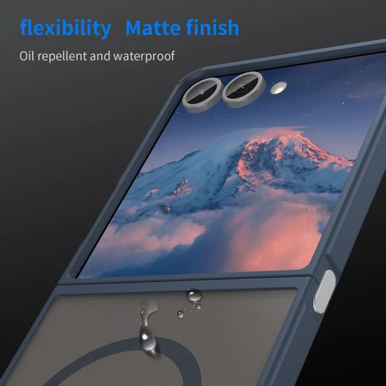Калъф за Samsung Galaxy Z Flip7 - Techsuit - HaloFrost II MagSafe - Син