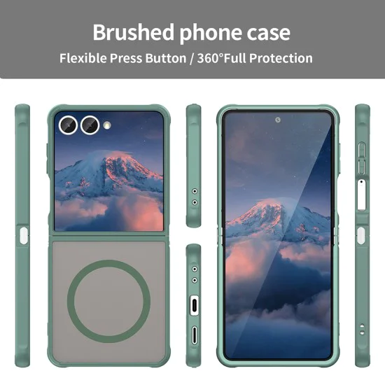 Калъф за Samsung Galaxy Z Flip7 - Techsuit - HaloFrost II MagSafe - Зелен