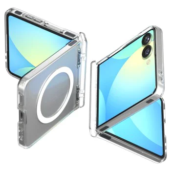 Калъф за Samsung Galaxy Z Flip7 - Ultra Hybrid Pro MagSafe - Прозрачен