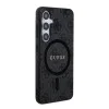 Калъф за Samsung Galaxy Z Flip7 – с MagSafe – Guess (GUHMZF7P4MSEGCK) 4G Collection Leather – Черен