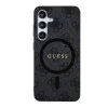 Калъф за Samsung Galaxy Z Flip7 – с MagSafe – Guess (GUHMZF7P4MSEGCK) 4G Collection Leather – Черен