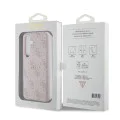 Калъф за Samsung Galaxy Z Flip7 – с MagSafe – Guess (GUHMZF7P4MSEGCP) 4G Collection Leather – Розов