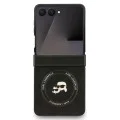 Калъф за Samsung Galaxy Z Flip7 – с MagSafe – Karl Lagerfeld (KLHMZF7PSMLRKCK) Leather Karl & Choupette Pins – Черен
