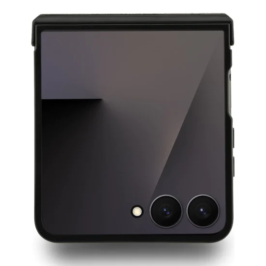 Калъф за Samsung Galaxy Z Flip7 – с MagSafe – Karl Lagerfeld (KLHMZF7PSMLRKCK) Leather Karl & Choupette Pins – Черен
