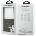 Калъф за Samsung Galaxy Z Flip7 – с MagSafe – Karl Lagerfeld (KLHMZF7PSMLRKCK) Leather Karl & Choupette Pins – Черен