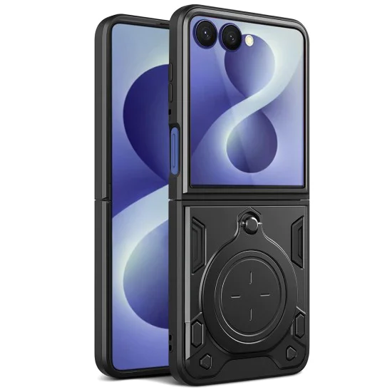Калъф за Samsung Galaxy Z Flip8 - CamGuard Pro - Techsuit - Черен