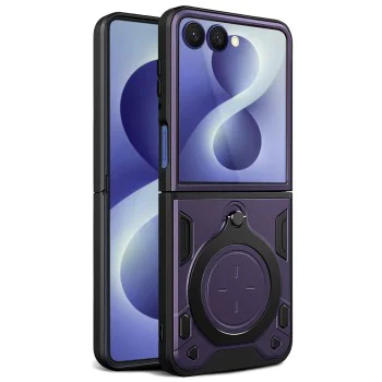 Калъф за Samsung Galaxy Z Flip8 - CamGuard Pro - Techsuit - Лилав