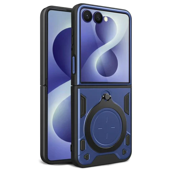 Калъф за Samsung Galaxy Z Flip8 - CamGuard Pro - Techsuit - Син