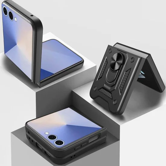 Калъф за Samsung Galaxy Z Flip8 - CamShield Series - Techsuit - Розово злато
